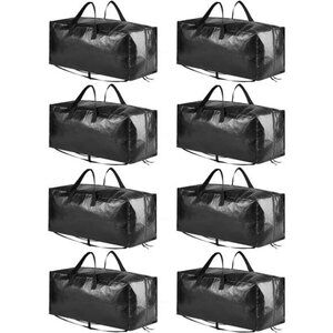 Heavy Duty Moving Bags,ExtraLarge Storage Totes W/Backpack Straps Strong Handles